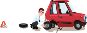 Changing a tyre