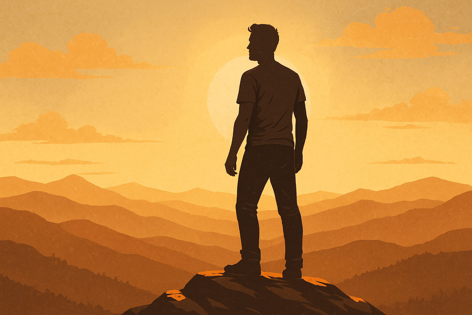 Vista Inspiradora ao Entardecer